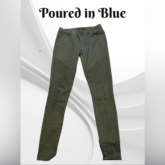 poured in blue Denim - Poured in Blue (green) jeans size 1